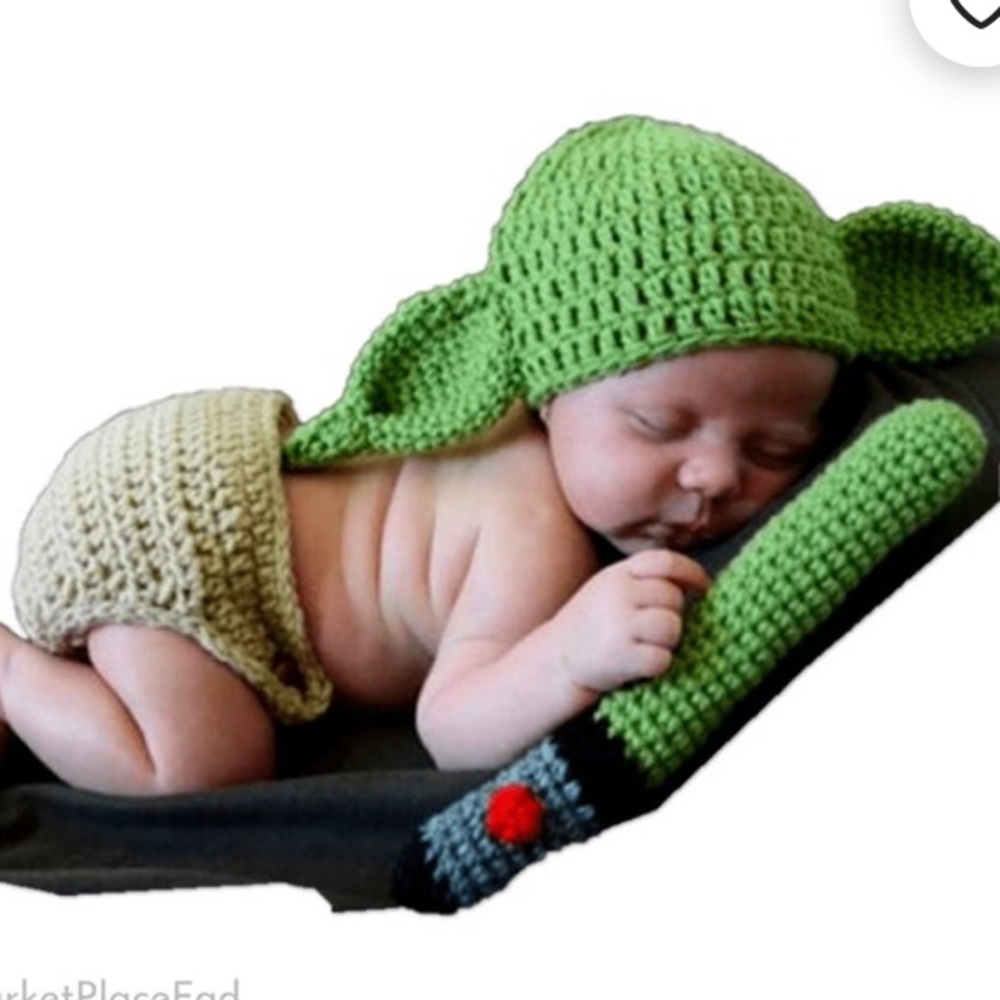 NWOT star  Wars Yoda crochet newborn photography